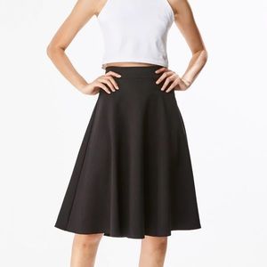 Classic Ponte Flared A-line Knee Length Skirt Original